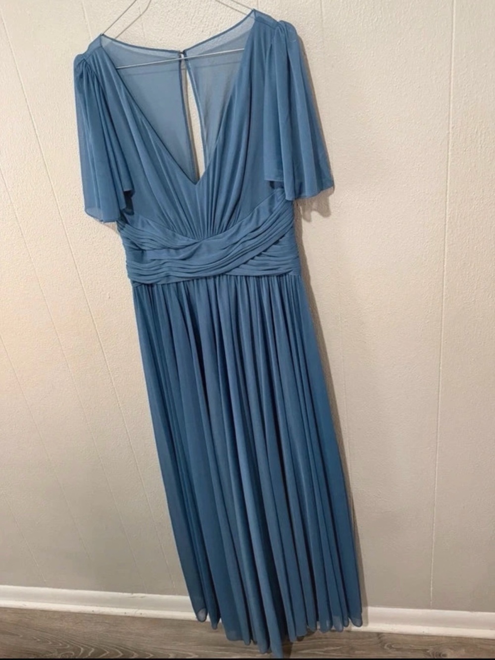 David’s Bridal Bridesmaid Dress size 12- Dusty Blue